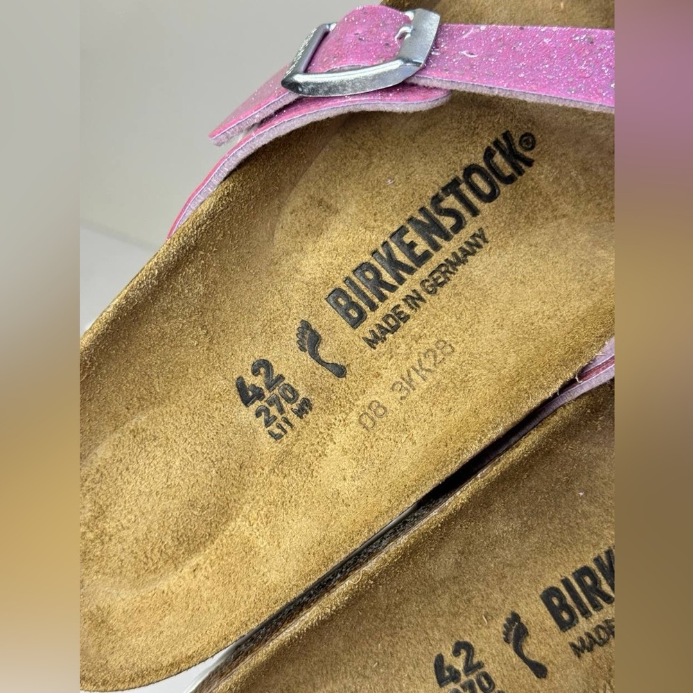 Birkenstock Women's Slide Sandal Yao Balance II Sparkle Lavender Size 42 - Picture 9 of 9